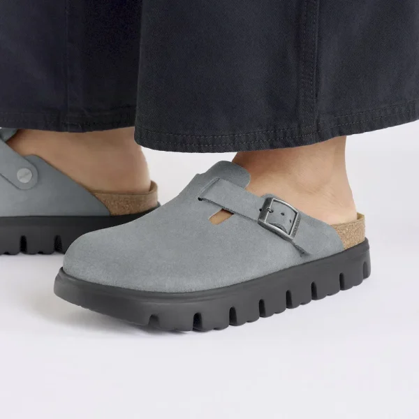 Boston Chunky Suede Leather Basalt Gray/ Black - Image 3