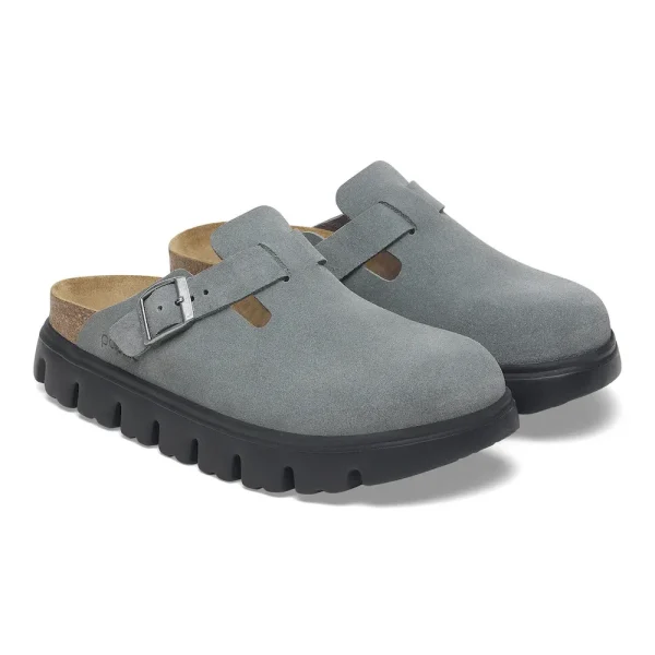 Boston Chunky Suede Leather Basalt Gray/ Black - Image 6