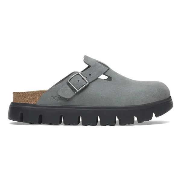 Boston Chunky Suede Leather Basalt Gray/ Black - Image 7