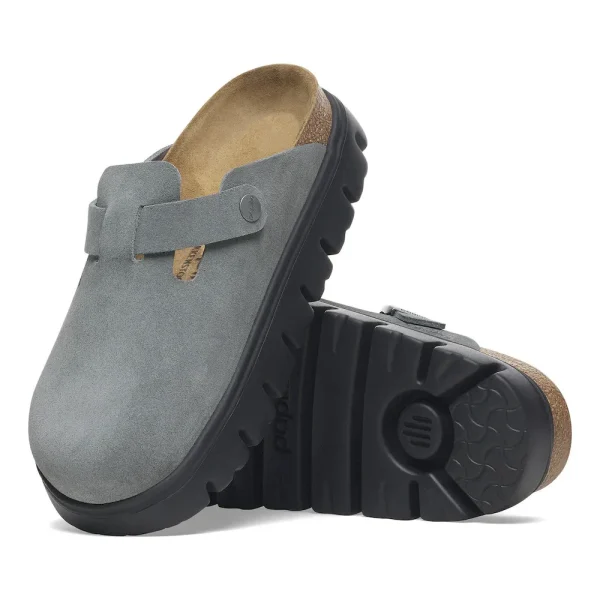 Boston Chunky Suede Leather Basalt Gray/ Black - Image 4