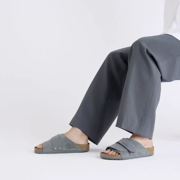 Kyoto Nubuck-Suede Leather Basalt Gray - Image 7