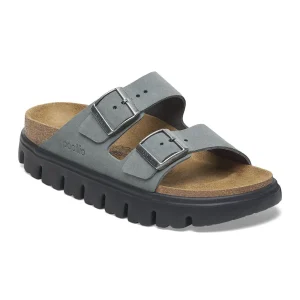 Arizona Chunky Suede Leather Basalt Gray/ Black