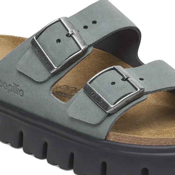 Arizona Chunky Suede Leather Basalt Gray/ Black - Image 8