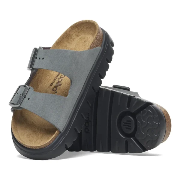Arizona Chunky Suede Leather Basalt Gray/ Black - Image 4