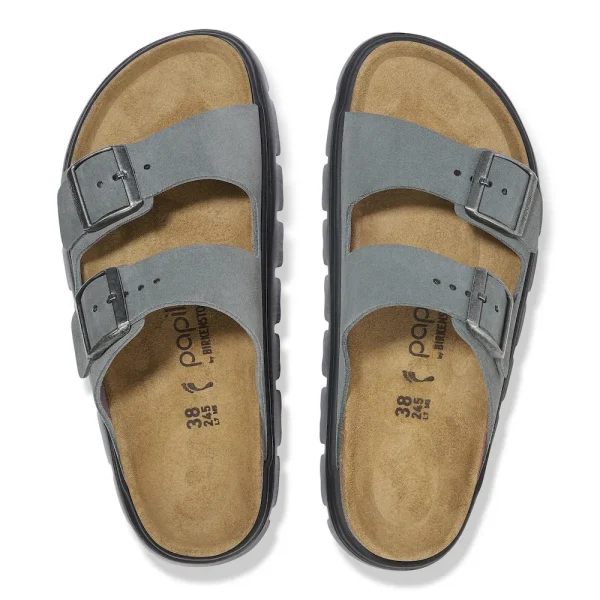 Arizona Chunky Suede Leather Basalt Gray/ Black - Image 5