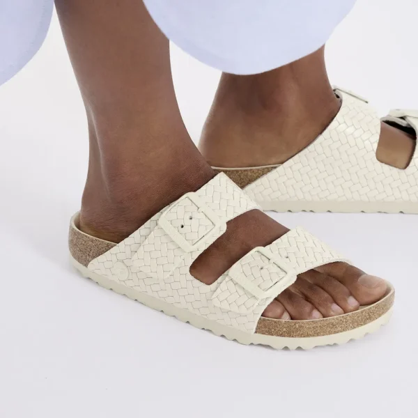 Arizona Leather Woven Embossed Ecru - Image 3