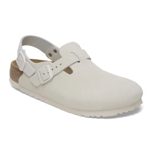 Tokio Suede Leather Antique White