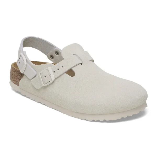 Tokio Suede Leather Antique White