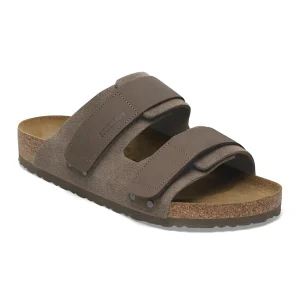Uji Nubuck-Suede Leather Concrete Gray