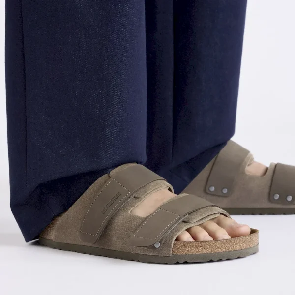Uji Nubuck-Suede Leather Concrete Gray - Image 8