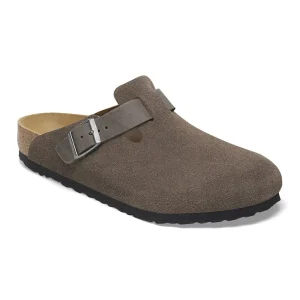 Boston Mixed Leather Concrete Gray