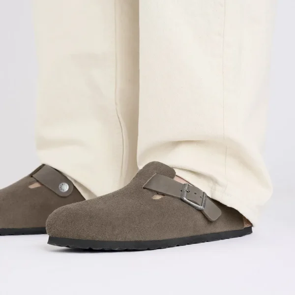 Boston Mixed Leather Concrete Gray - Image 7
