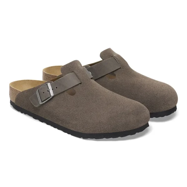 Boston Mixed Leather Concrete Gray - Image 4