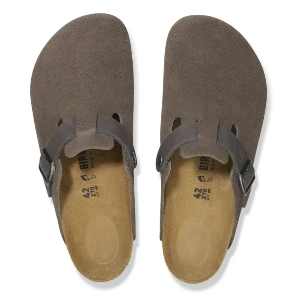 Boston Mixed Leather Concrete Gray - Image 3