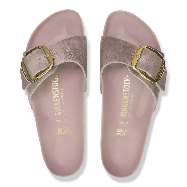 Madrid Big Buckle Oiled Leather Lavender - Image 5