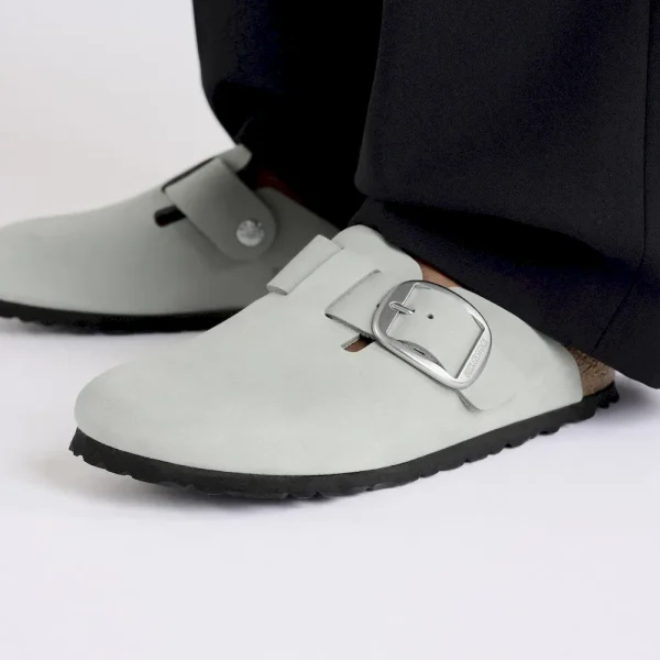 Boston Big Buckle Nubuck Leather Pure Sage - Image 3