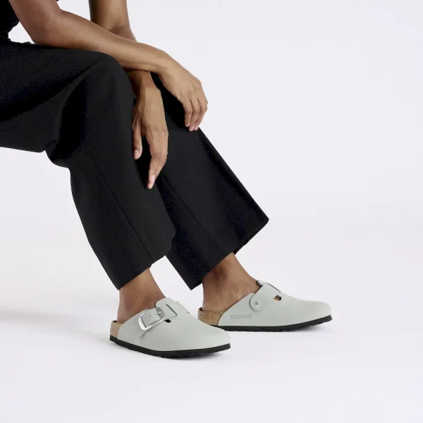 Boston Big Buckle Nubuck Leather Pure Sage - Image 2