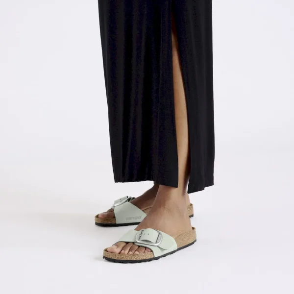 Madrid Big Buckle Nubuck Leather Pure Sage - Image 2