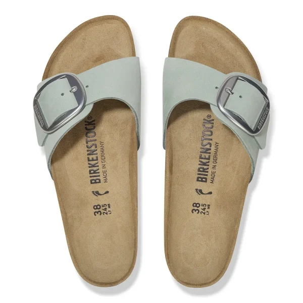 Madrid Big Buckle Nubuck Leather Pure Sage - Image 5