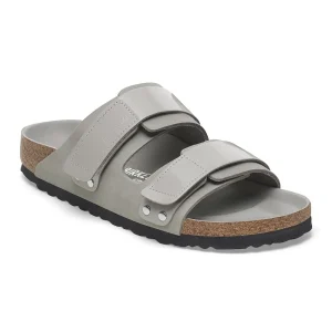 Uji Nubuck Leather High Shine Stone Coin