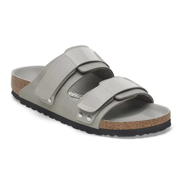 Uji Nubuck Leather High Shine Stone Coin