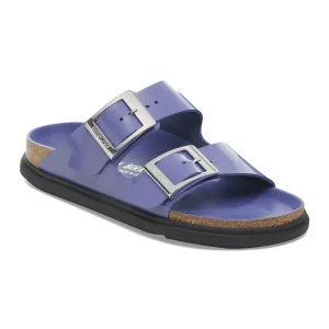 Arizona Droplet Buckle Natural Leather Patent High Shine Purple Dusk
