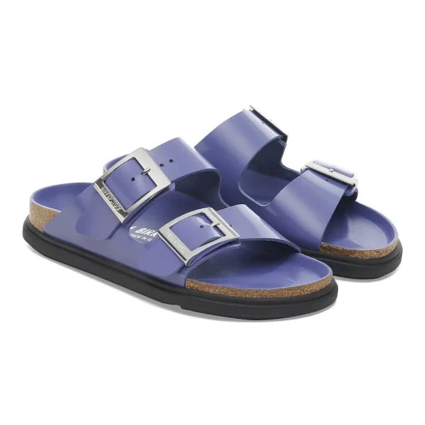Arizona Droplet Buckle Natural Leather Patent High Shine Purple Dusk - Image 6