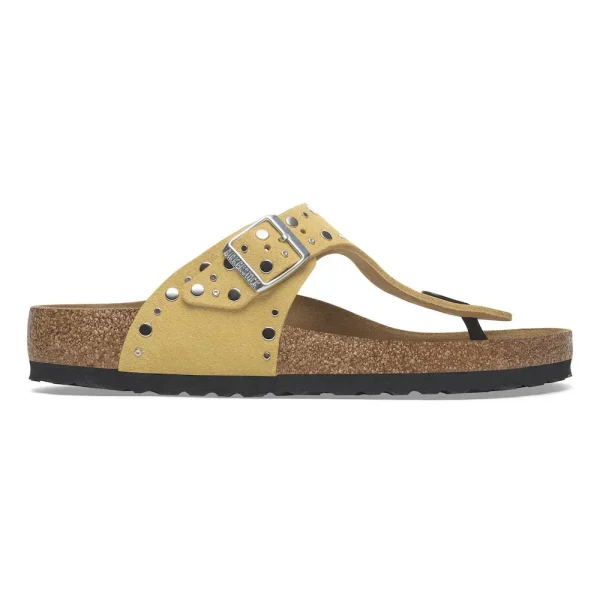 Gizeh Rivets Suede Leather Ochre - Image 7