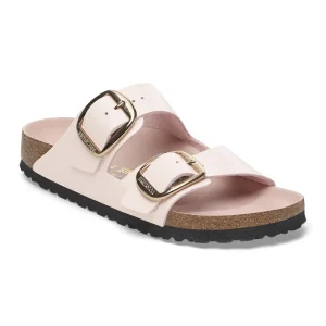 Arizona Big Buckle Natural Leather Patent High-Shine Light Rose