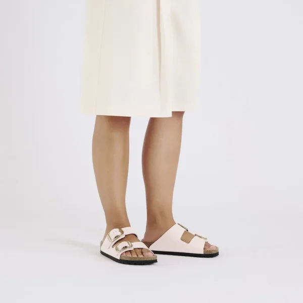 Arizona Big Buckle Natural Leather Patent High-Shine Light Rose - Image 2