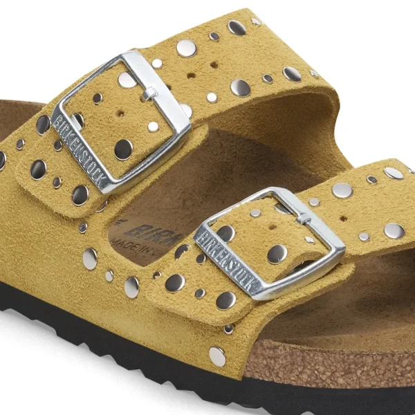 Arizona Rivets Suede Leather Ochre - Image 8