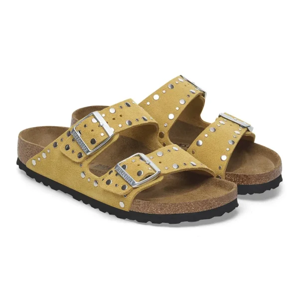 Arizona Rivets Suede Leather Ochre - Image 6