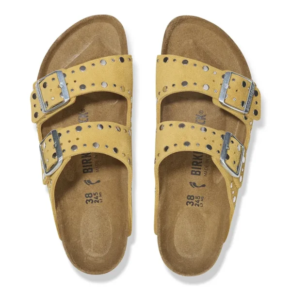 Arizona Rivets Suede Leather Ochre - Image 5