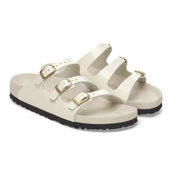 Florida Exquisite Natural Leather Patent High Shine Ecru - Image 6