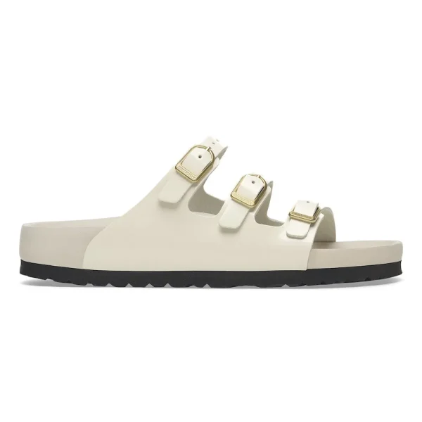 Florida Exquisite Natural Leather Patent High Shine Ecru - Image 7