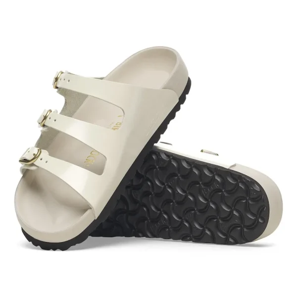 Florida Exquisite Natural Leather Patent High Shine Ecru - Image 4