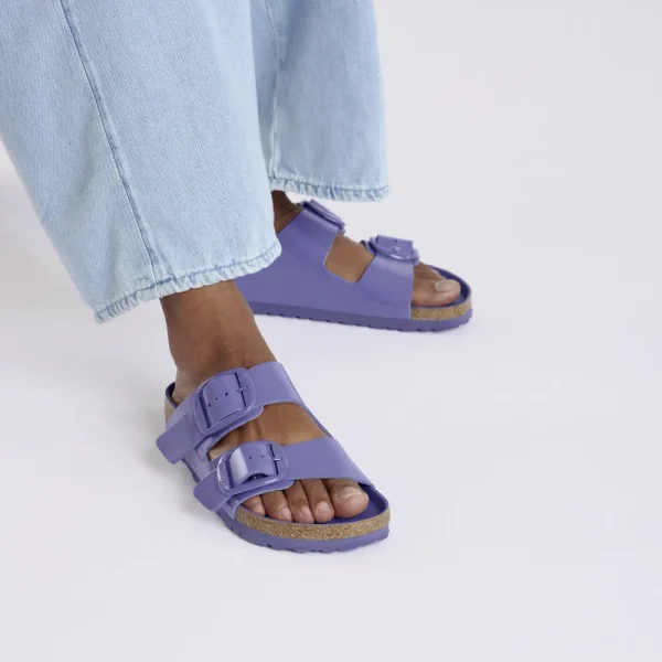 Arizona Big Buckle Natural Leather Patent High-Shine Purple Dusk Tonal - Image 3