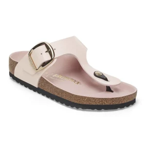 Gizeh Big Buckle Natural Leather Patent High-Shine Light Rose