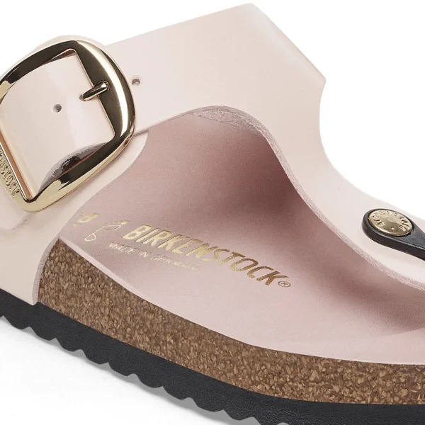 Gizeh Big Buckle Natural Leather Patent High-Shine Light Rose - Image 8