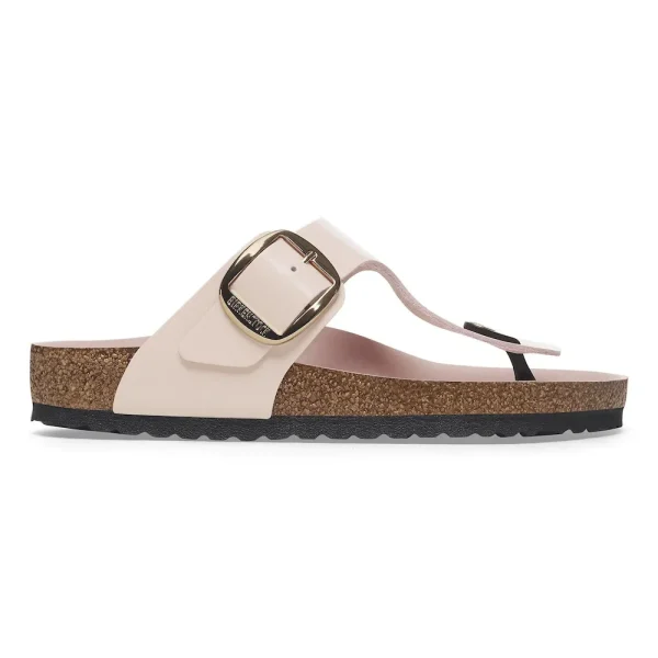 Gizeh Big Buckle Natural Leather Patent High-Shine Light Rose - Image 7
