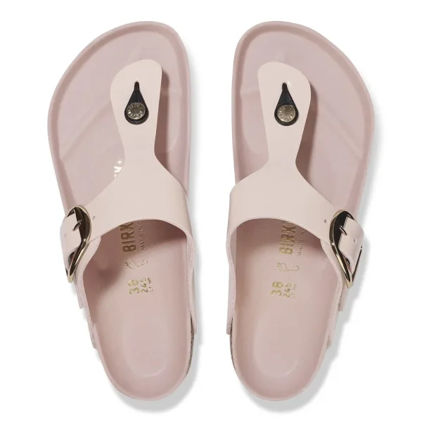 Gizeh Big Buckle Natural Leather Patent High-Shine Light Rose - Image 5