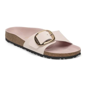 Madrid Big Buckle Natural Leather Patent High-Shine Light Rose