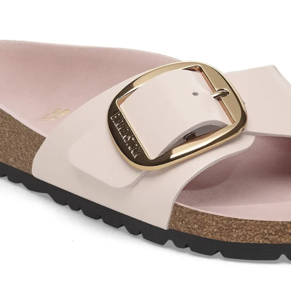 Madrid Big Buckle Natural Leather Patent High-Shine Light Rose - Image 8