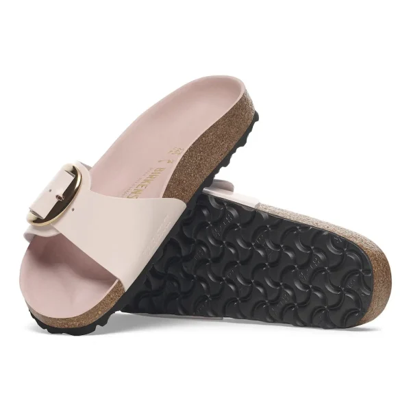 Madrid Big Buckle Natural Leather Patent High-Shine Light Rose - Image 4