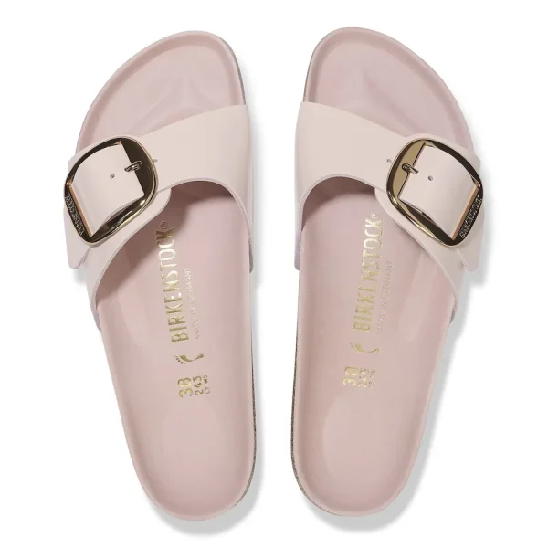 Madrid Big Buckle Natural Leather Patent High-Shine Light Rose - Image 5
