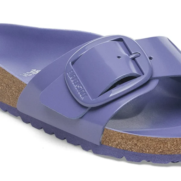 Madrid Big Buckle Natural Leather Patent High Shine Purple Dusk - Image 8