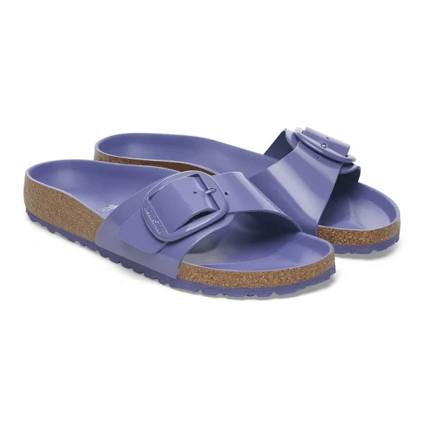 Madrid Big Buckle Natural Leather Patent High Shine Purple Dusk - Image 6