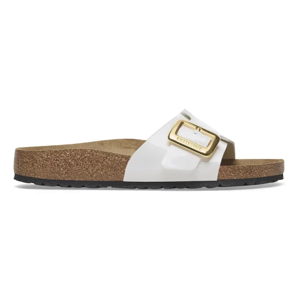 Catalina Luxe Buckle Birko-Flor Patent Patent White - Image 7