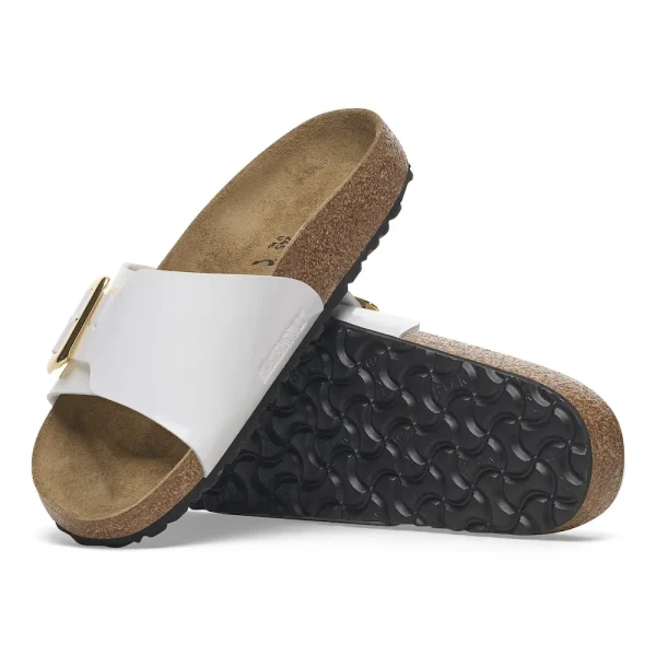 Catalina Luxe Buckle Birko-Flor Patent Patent White - Image 4