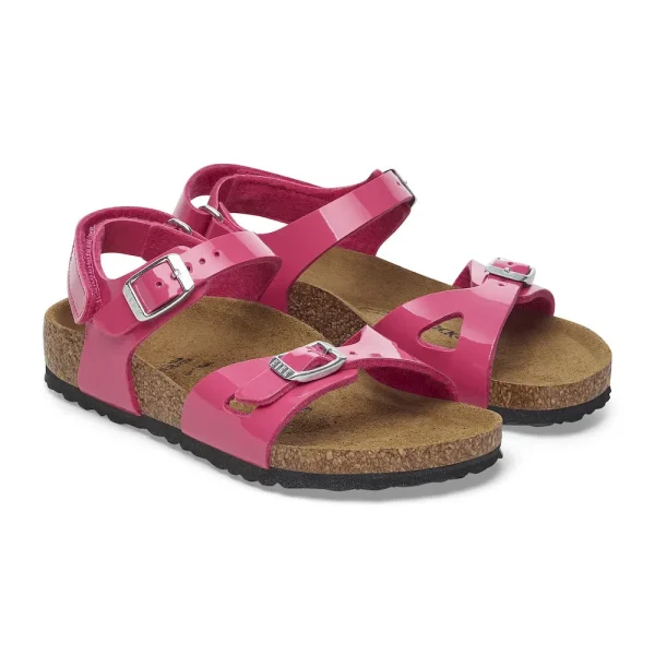 Rio AS Kids Birko-Flor Patent Patent Fuchsia Tulip - Image 4